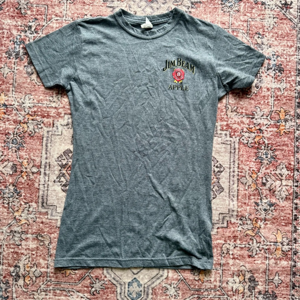 Gray Jim Beam Apple T-Shirt